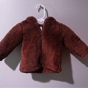 Carter's Plush Hooded Puffer Jacket - Chestnut Brown